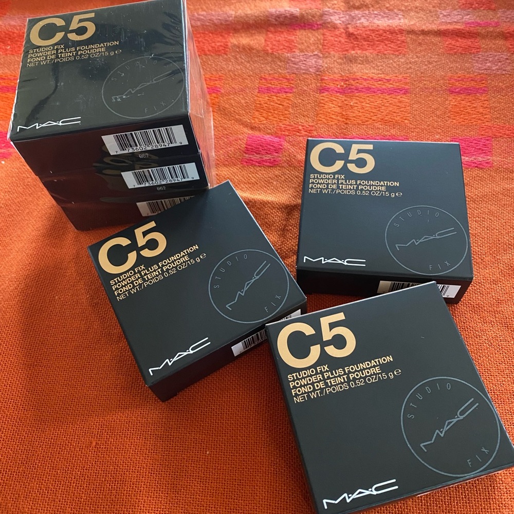 3 x 3/pack MAC C5 Studio Fix Powder Plus Foundation Net weight 0.52OZ/15g B62 - Picture 3 of 14